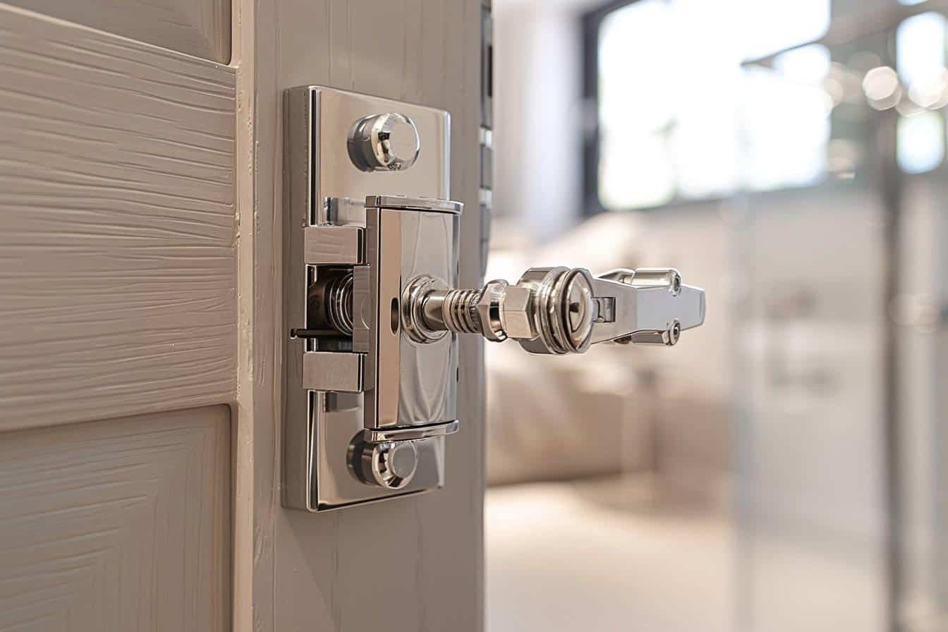 Loquet Magnétique Plaqué Laiton 43 Mm – Fermeture Sécurisée Pour Portes De Placard Et Armoire