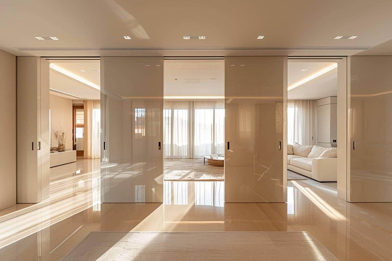Optimisez votre espace avec des portes coulissantes suspendues