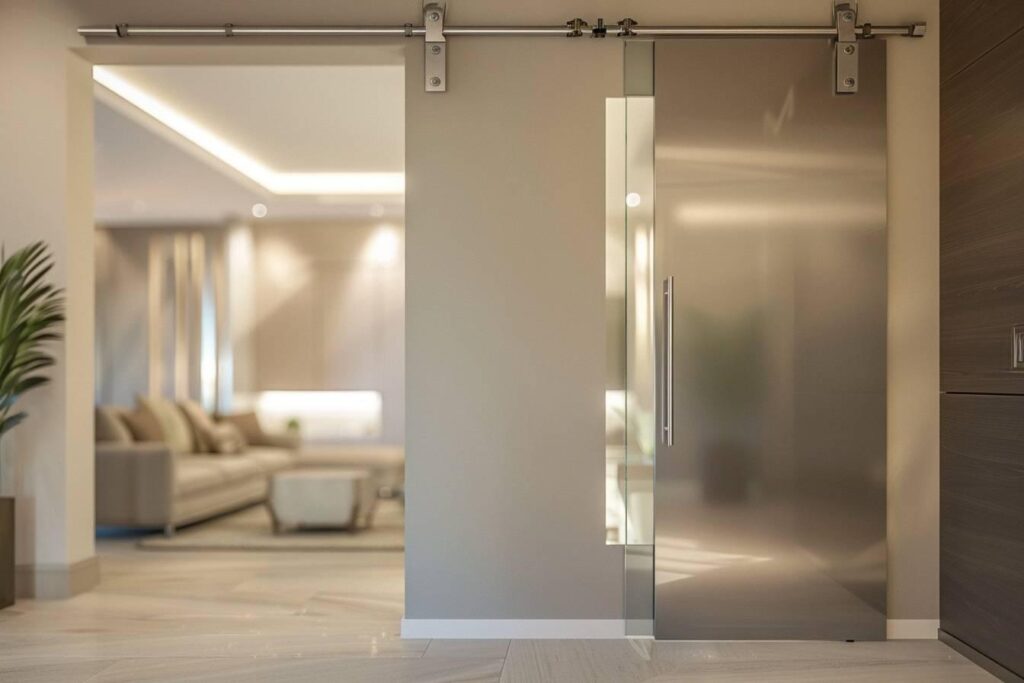 Installer une porte coulissante suspendue au plafond facilement