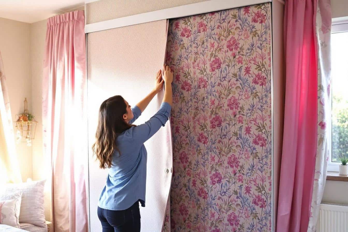 Papier Peint Pour Porte De Placard Coulissante Papier peint : sublimer une porte de placard coulissante