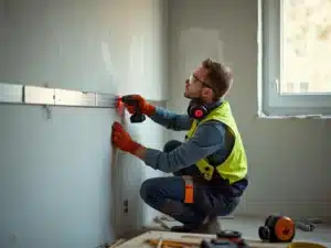 Photo installation-rail-porte-coulissante-invisible