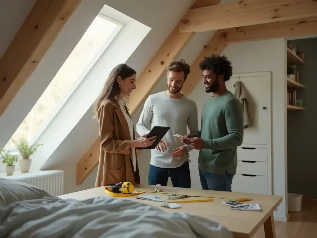 Photo dressing-sous-pente-gain-place-combles