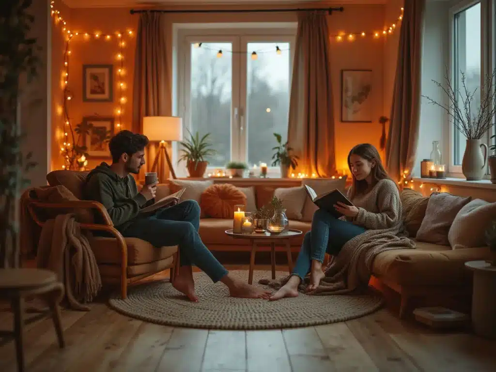 Photo salon-cocooning-deco-cosy-hygge