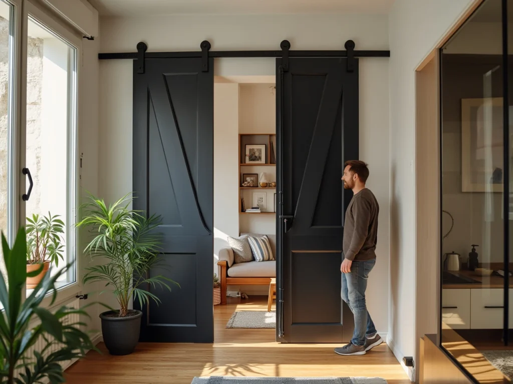 Photo porte-sur-rail-gagnez-place-style