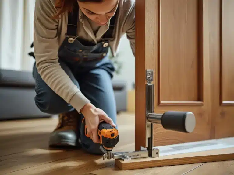 Photo serrure-porte-coulissante-securiser-espaces