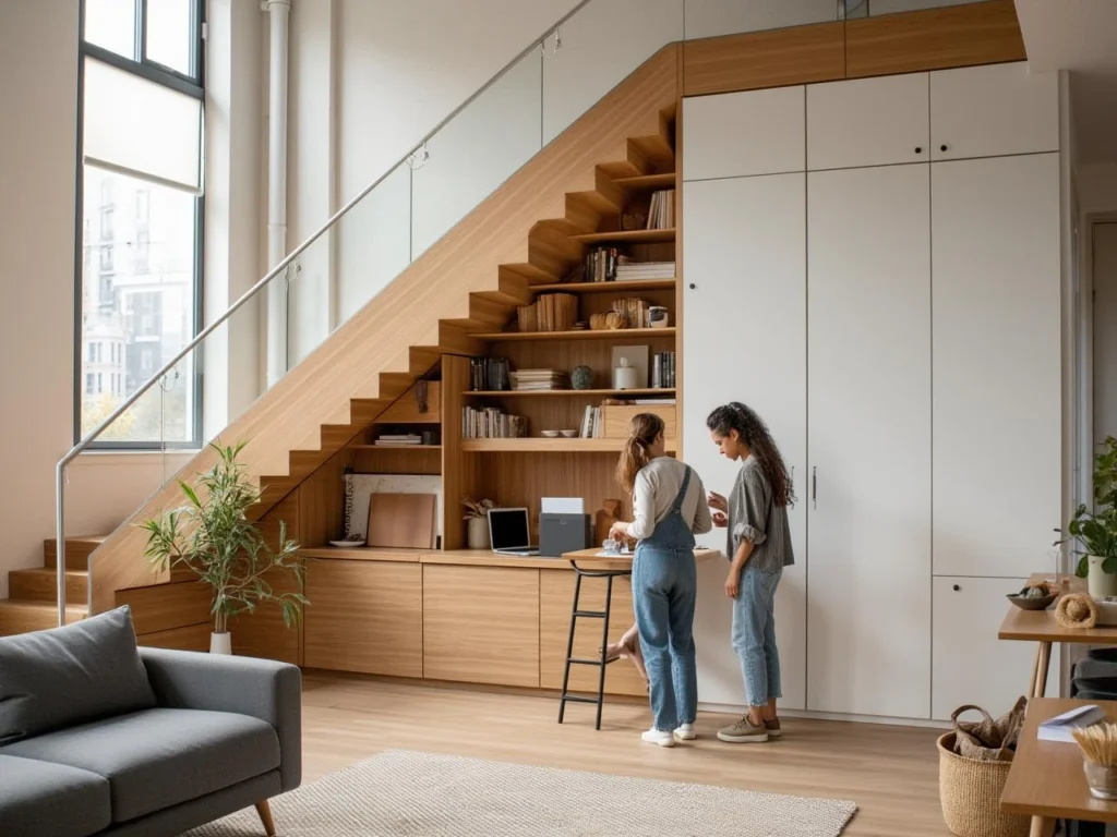 Photo sous-escalier-sur-mesure-interieurs-contemporains