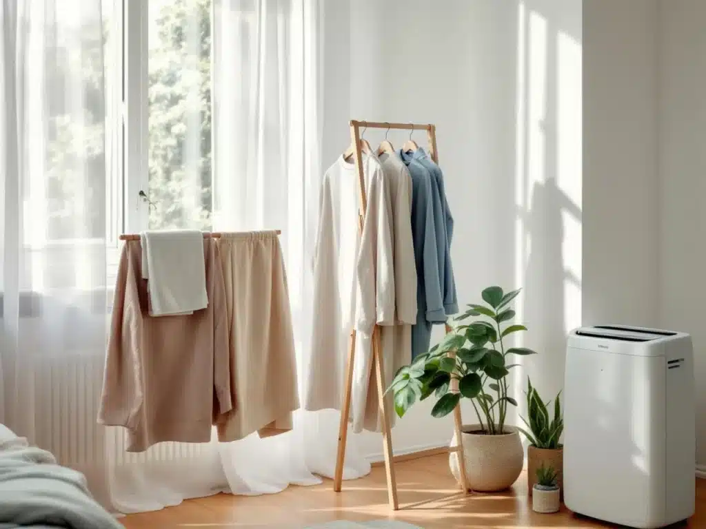 Photo etendre-linge-maison-humidite-moisissure