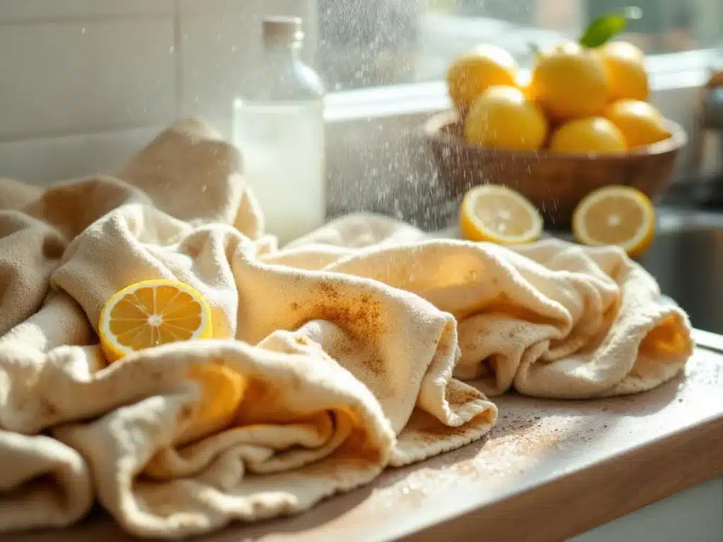 Photo torchons-taches-blanchir-express