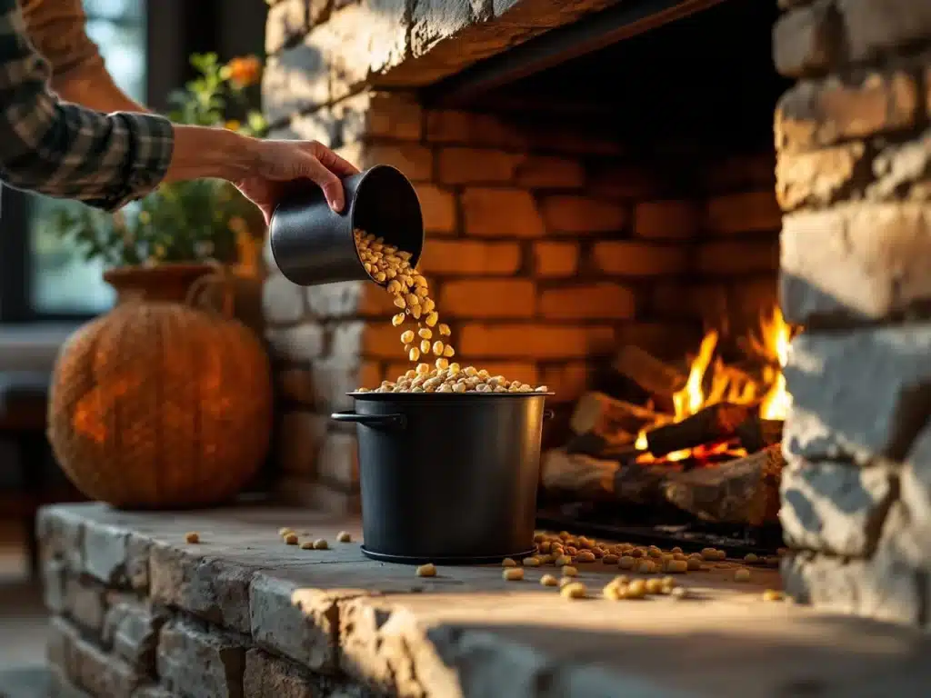 Photo cheminee-poele-granules-changer-foyer
