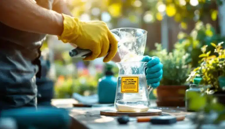 Photo desherbage-chlore-piscine-dangers