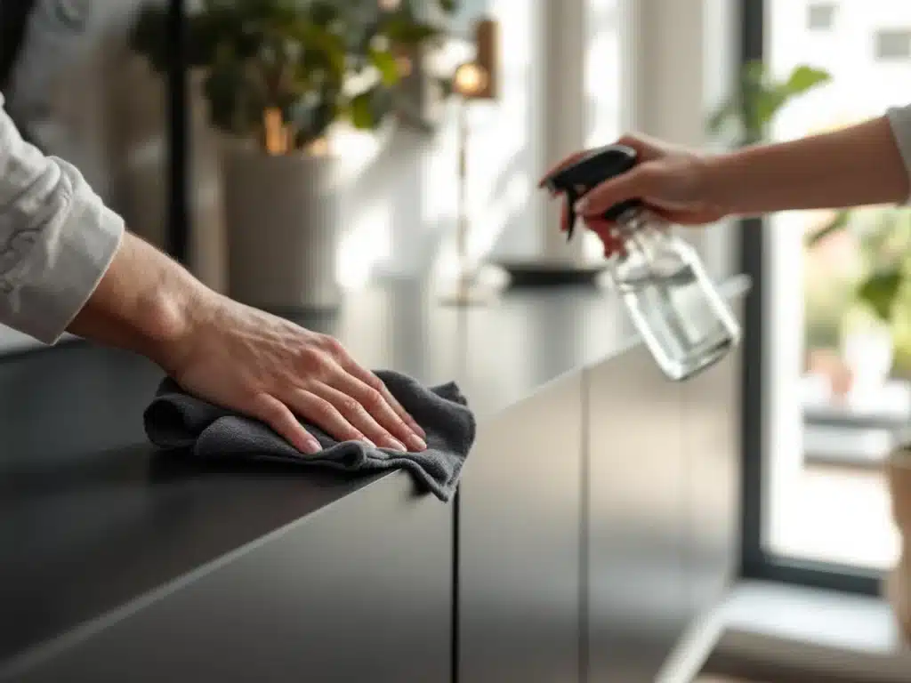 Photo entretenir-meuble-finition-mate-sans-rayures