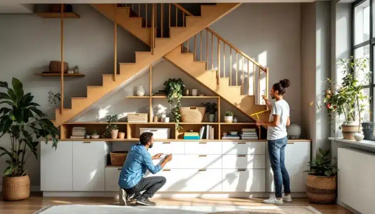 Photo amenager-sous-escalier-rangements