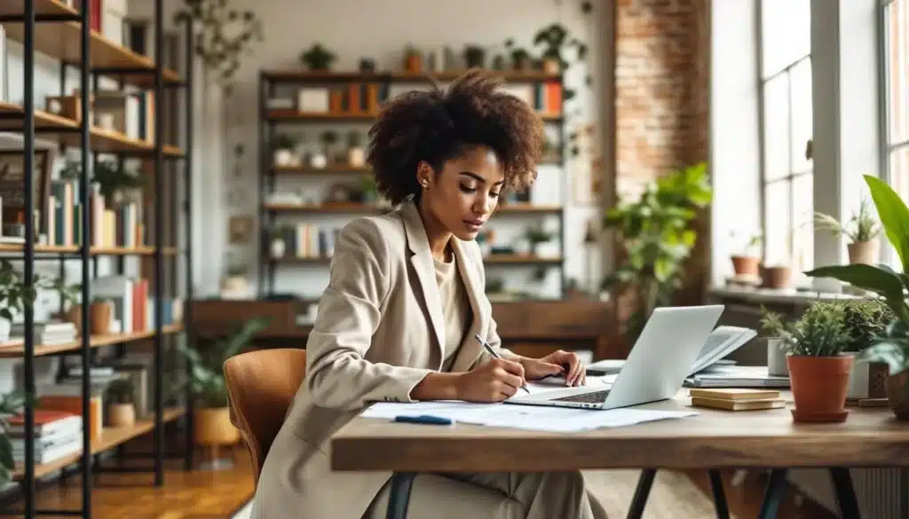 Photo bureau-bibliotheque-amenagement-hybride