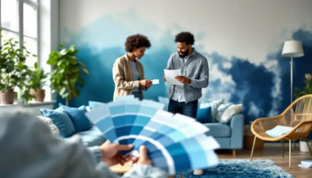 Photo camaieu-bleu-interieur-tendance