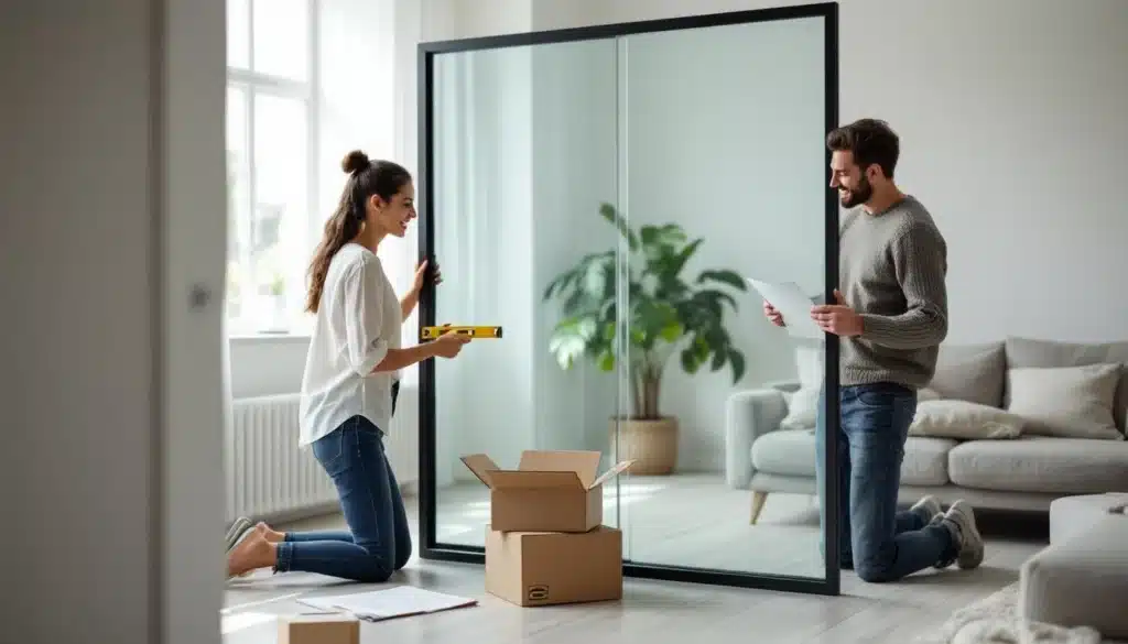 Photo cloison-verriere-ikea-salon