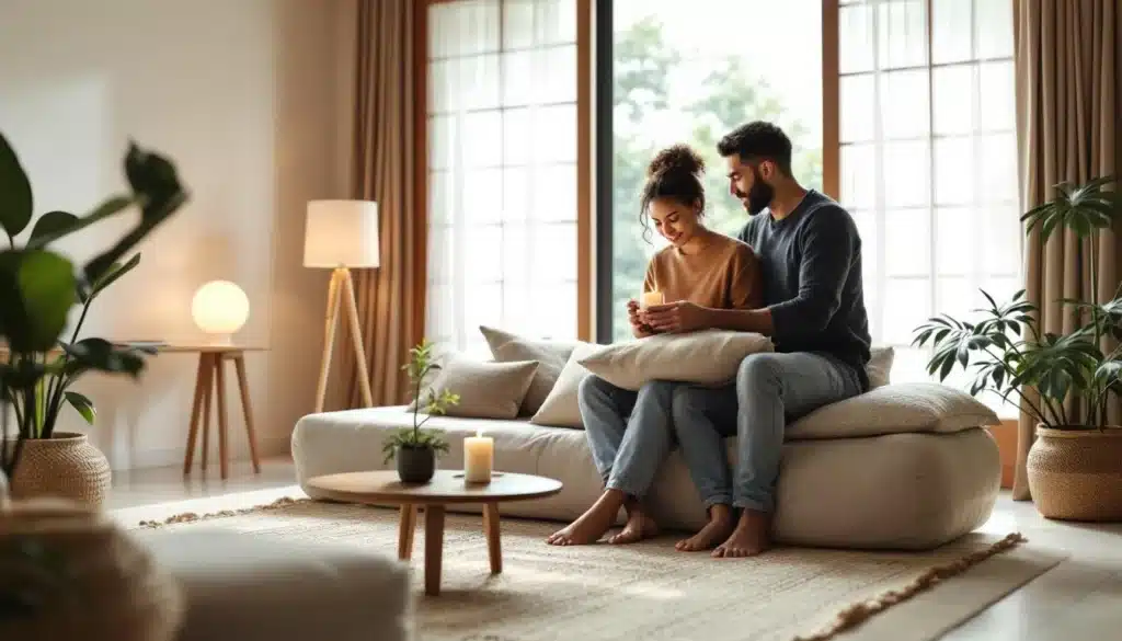 Photo decoration-zen-interieur-salon