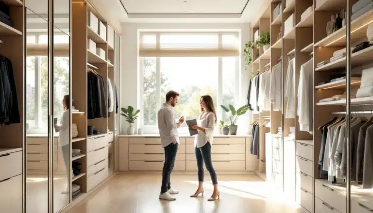 Photo dressing-fenetre-rangements-sur-mesure