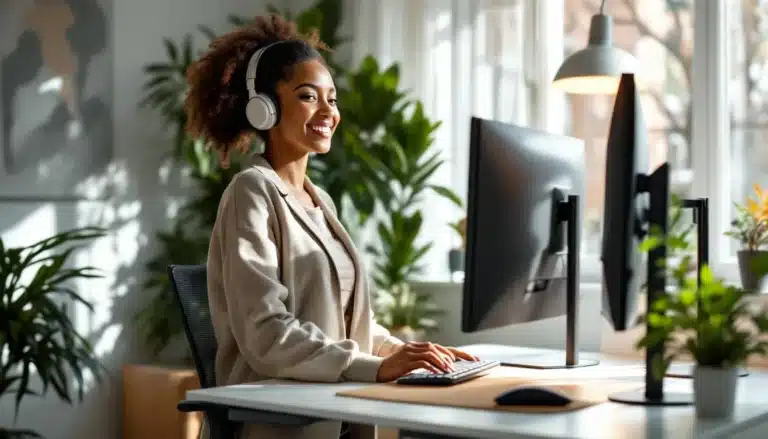 Photo materiel-teletravail-confort-bureau