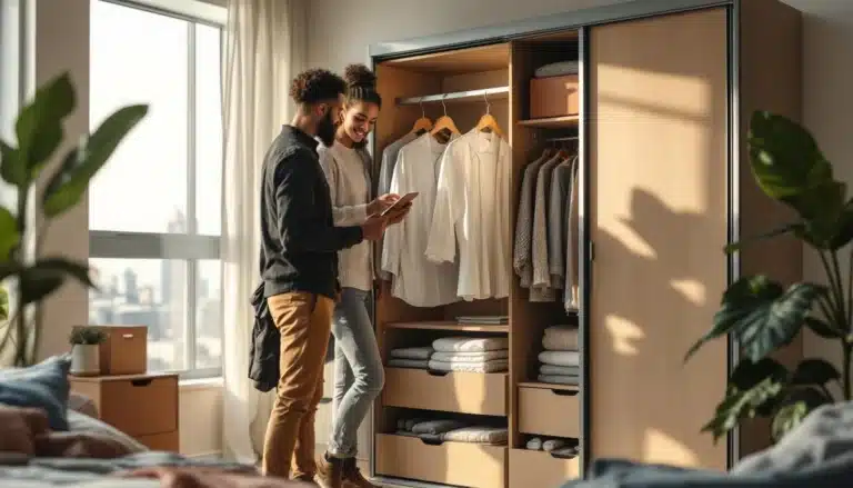 Photo meuble-rangement-vetement-optimiser-espace