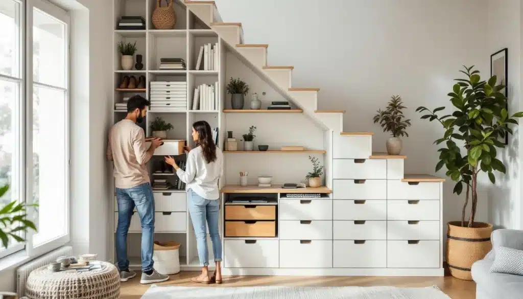 Photo meuble-sous-escaliers-gain-place