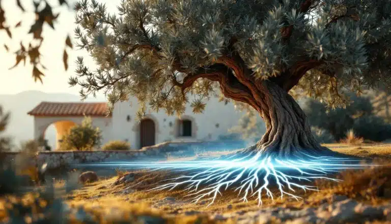 Photo planter-olivier-distance-racines