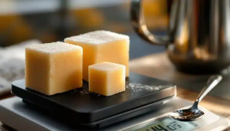 Photo poids-morceau-sucre-grammes