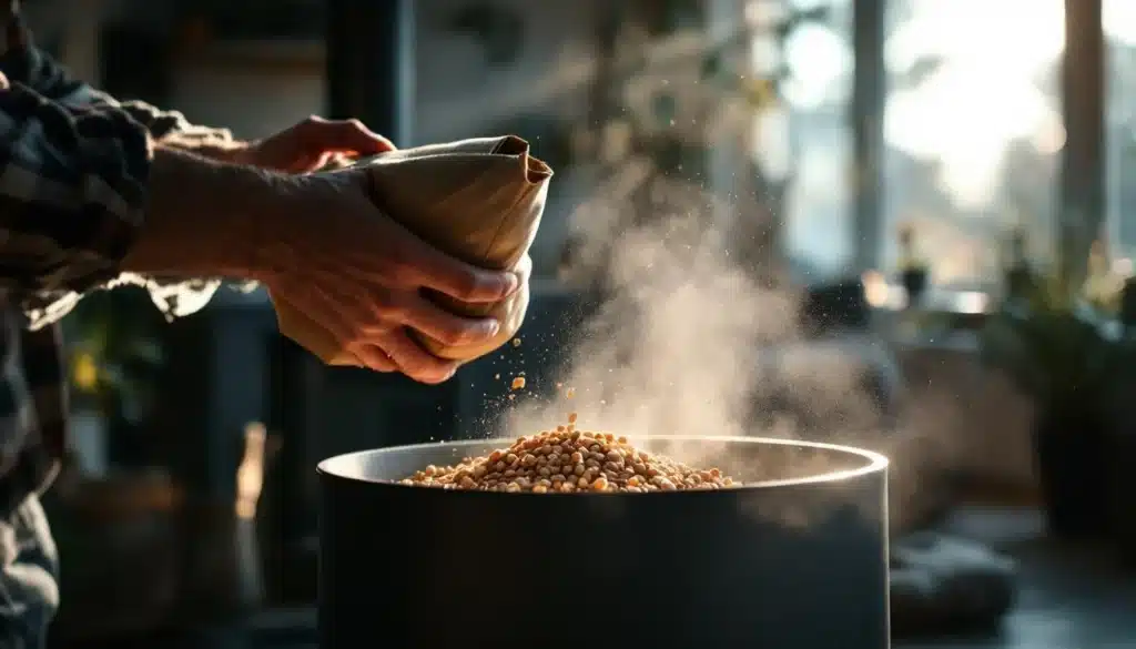 Photo poussieres-granules-poeles-pellets-sante