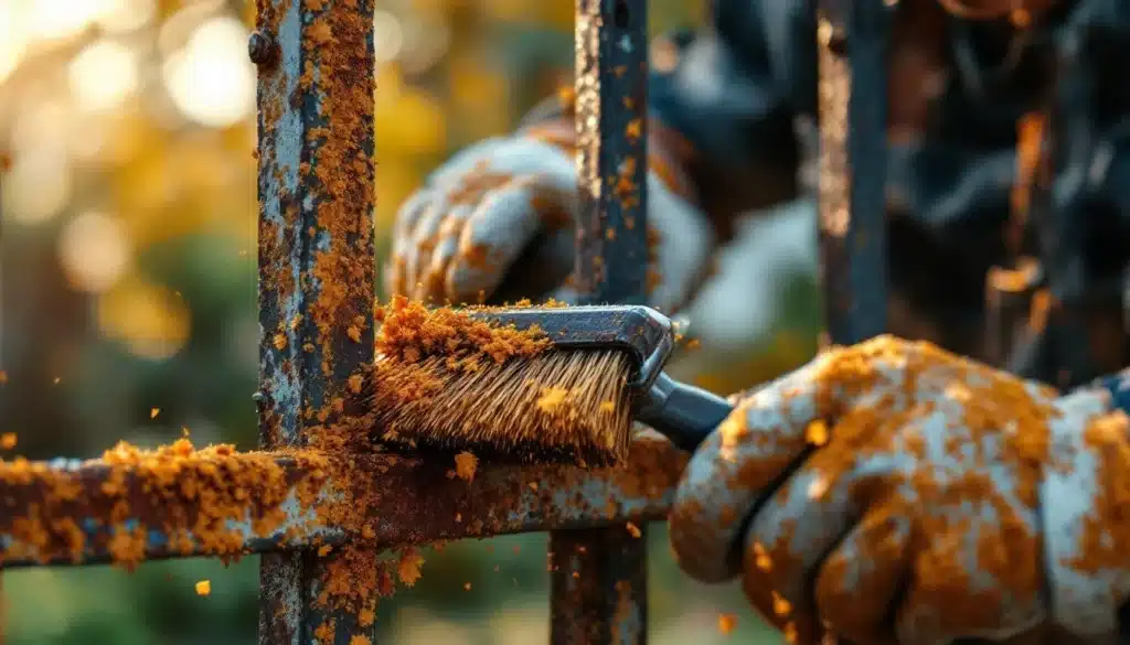 Photo renover-portail-rouille-decapage