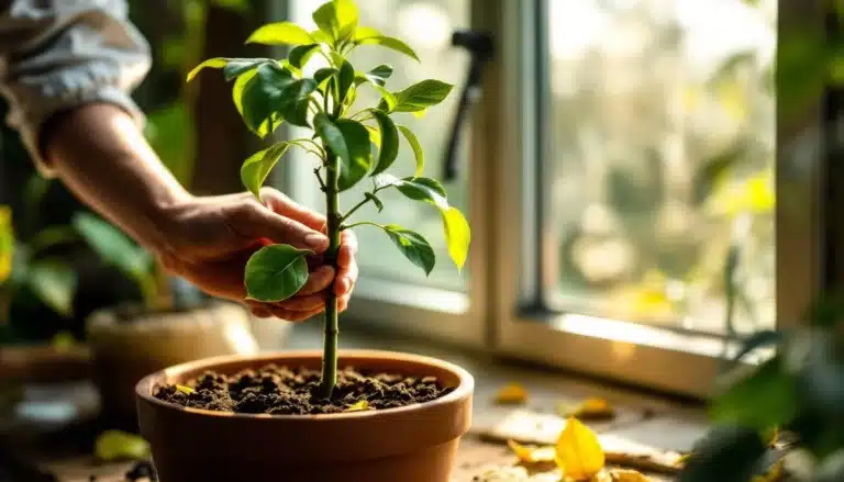 Photo avocatier-feuilles-tombent-sauver