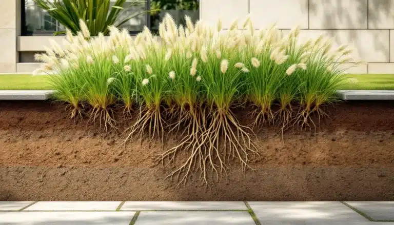 Photo herbe-pampa-profondeur-racines