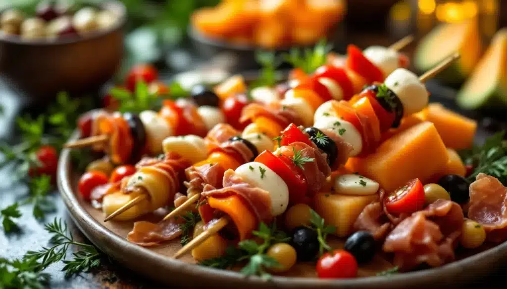 brochettes apero veille idees fraiches buffet