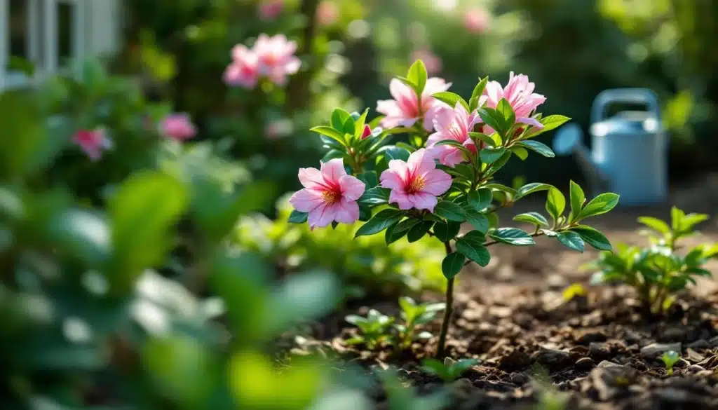 Photo durée-vie-azalee-floraison-jardin-interieur