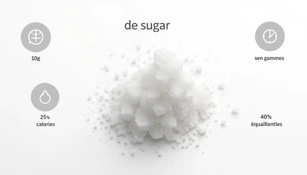 poids carre sucre grammes calories equivalences