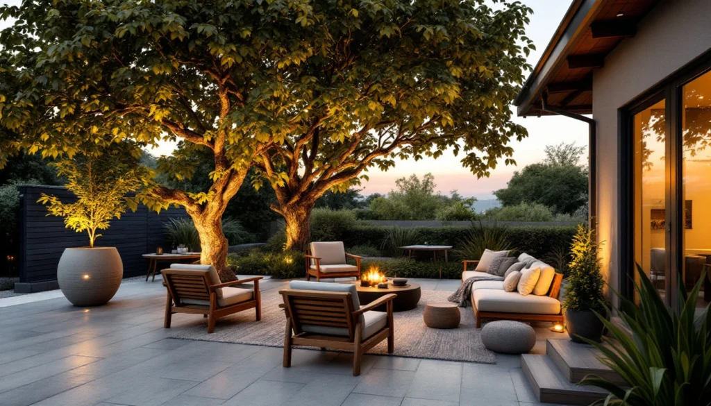 arbre ombrage terrasse sud