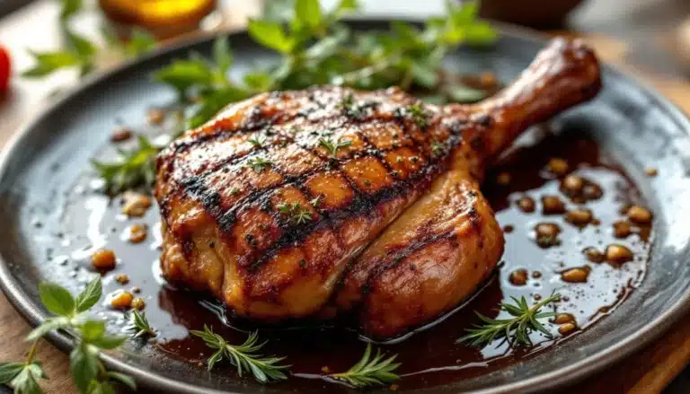 cuisse canard four peau croustillante
