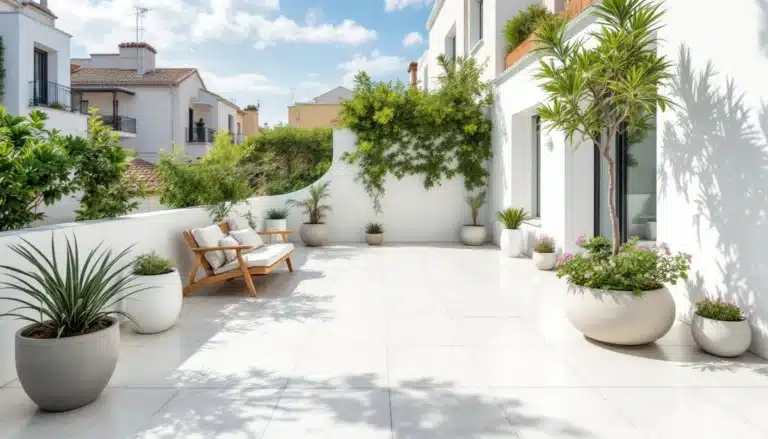 pots terrasse blanc erreur espace