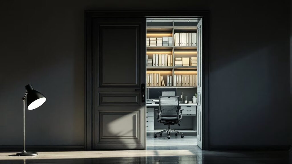 Un immeuble en portefeuille, des loyers perçus et des dossiers de rénovation rangés dans un bureau lumineux.