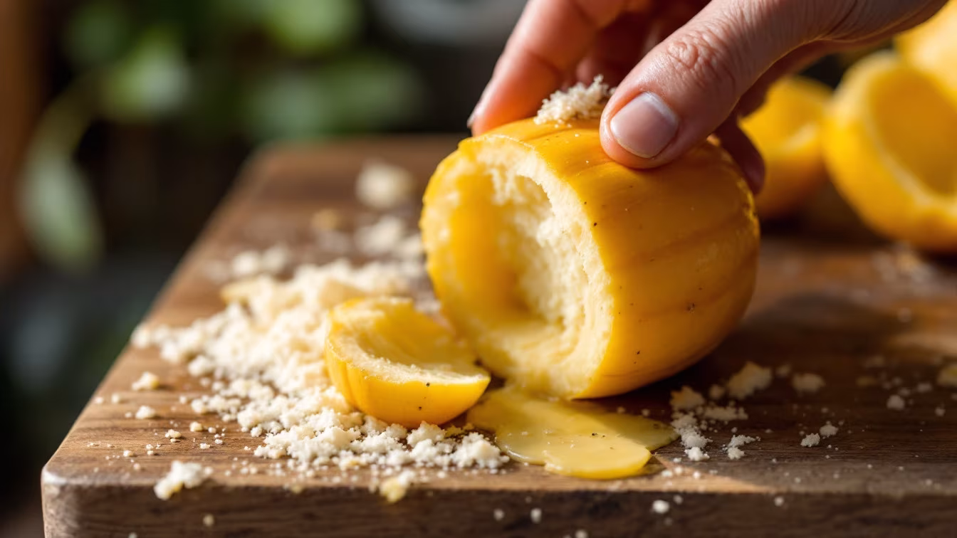 Une main frotte l’intérieur d’une gourde démontée avec un goupillon, tandis que le bouchon et le joint sèchent à part.
